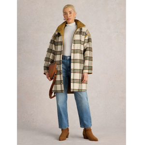 White Stuff Marlowe Reversible Checked Coat